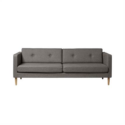 FDB Møbler L42 Firhøj 3 pers. sofa - Camden / Massiv eg